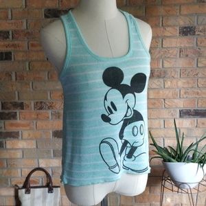 Disney Mint Blue Knit Tank Mickey Mouse Juniors S c